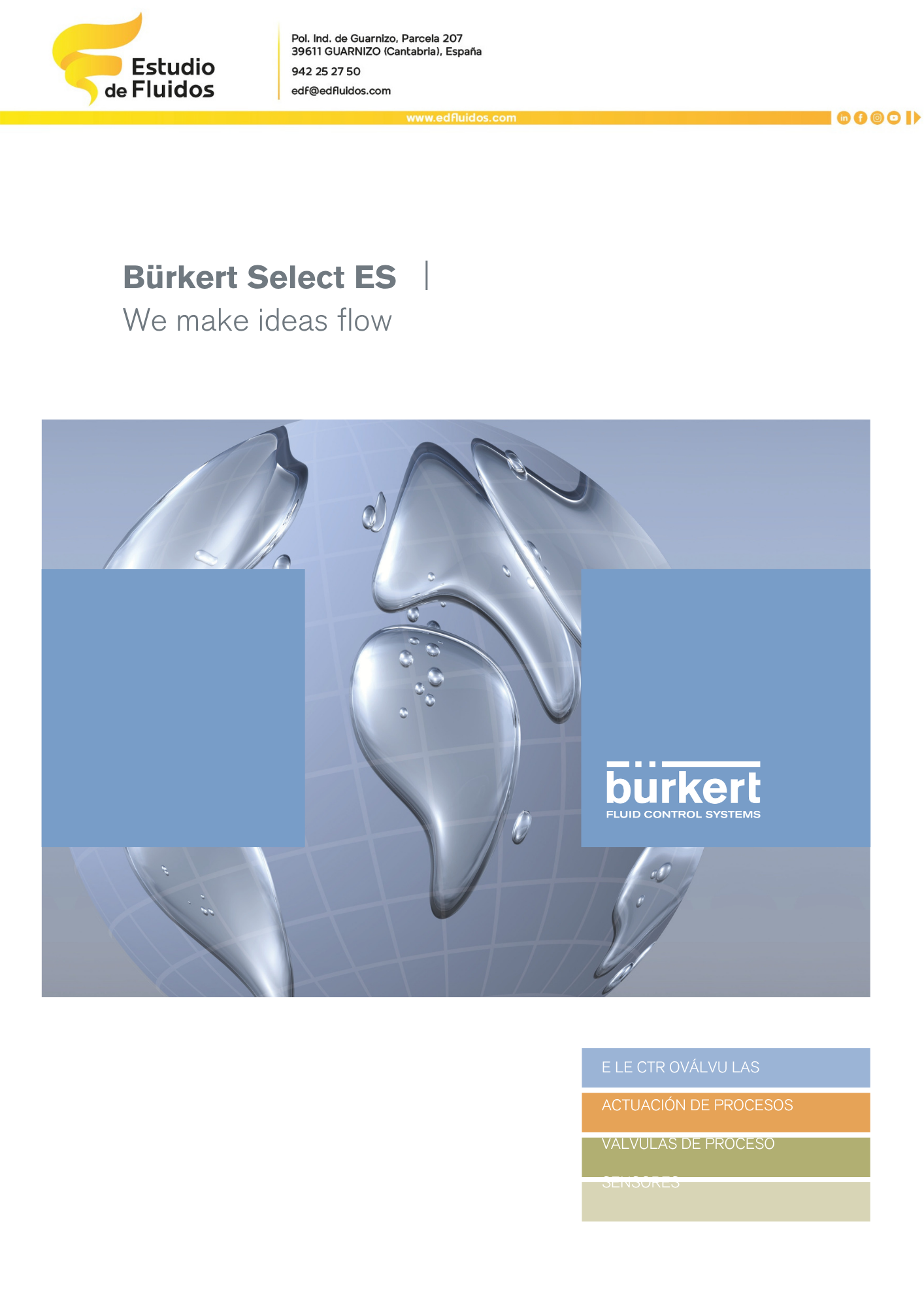 Portada catálogo bürkert válvulas de proceso