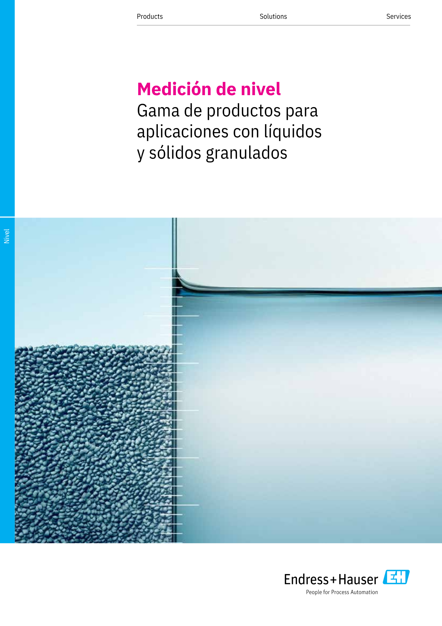 Portada catálogo endress hauser medición de nivel