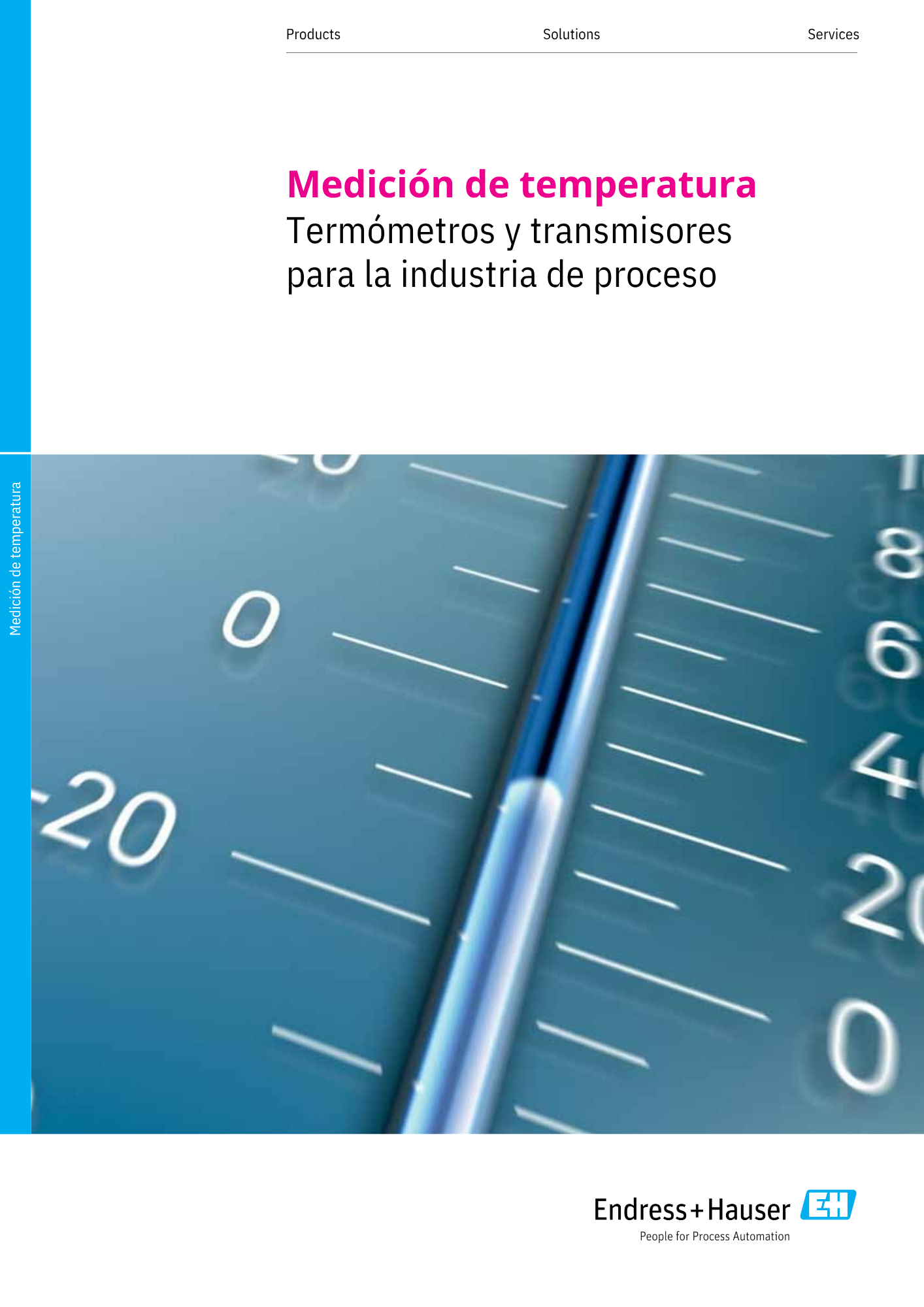 Portada catálogo endress hauser medición de temperatura