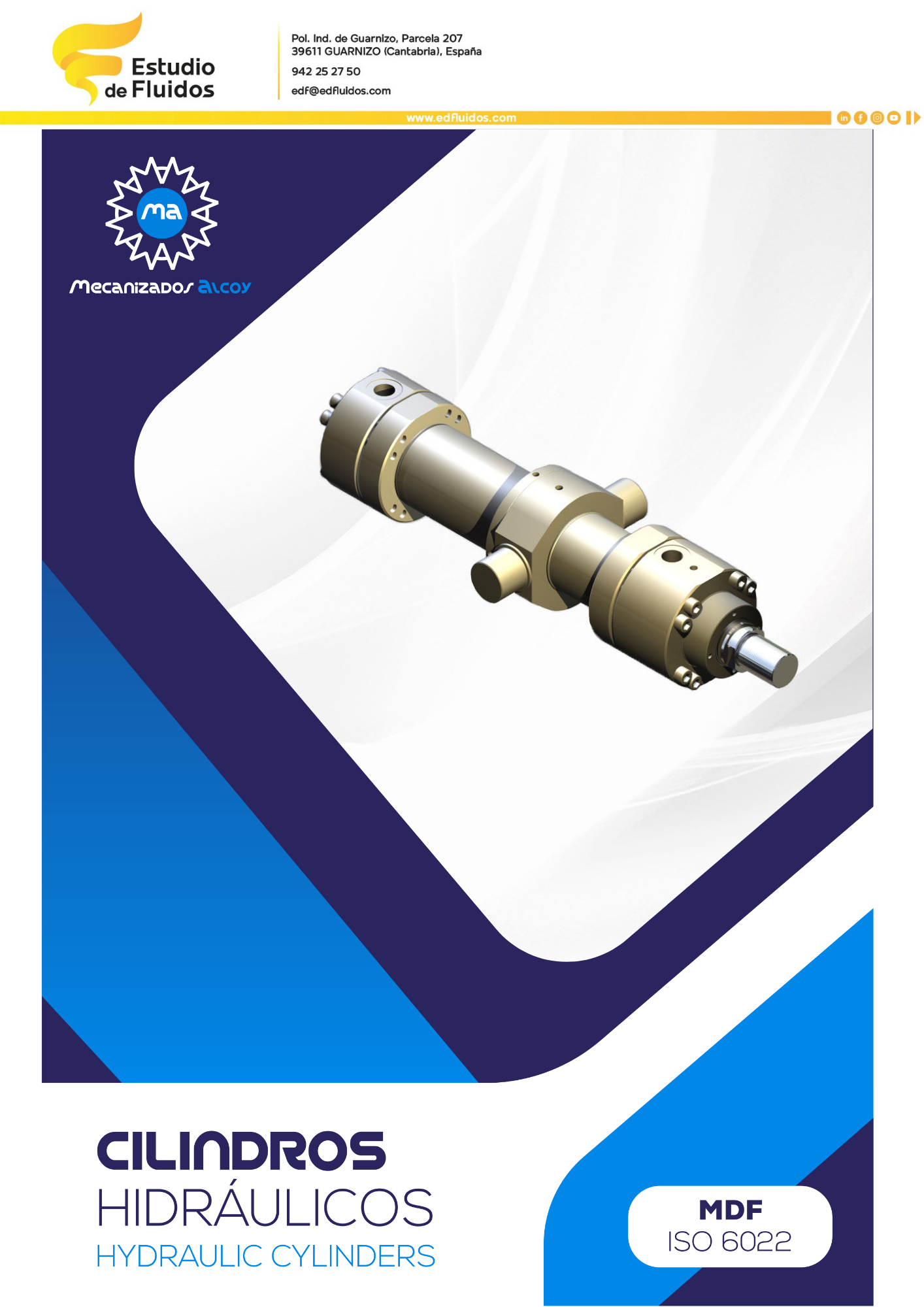Portada catálogo mecanizados alcoy cilindros hidráulicos MDF ISO 6022
