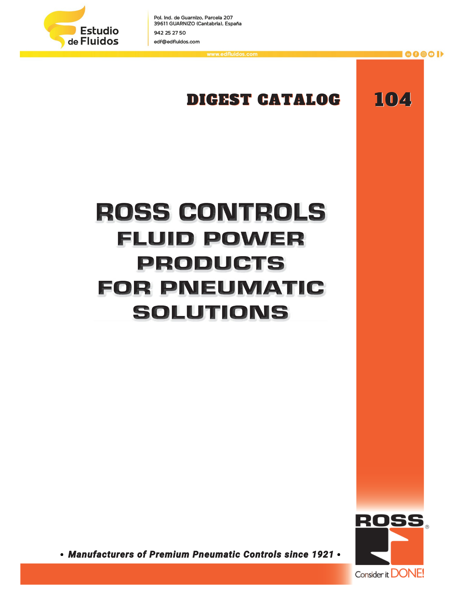 Portada catálogo ross catálogo general soluciones neumáticas