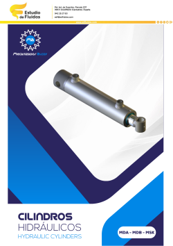 Portada catálogo mecanizados alcoy cilindros hidráulicos MDA/MDB/MSK